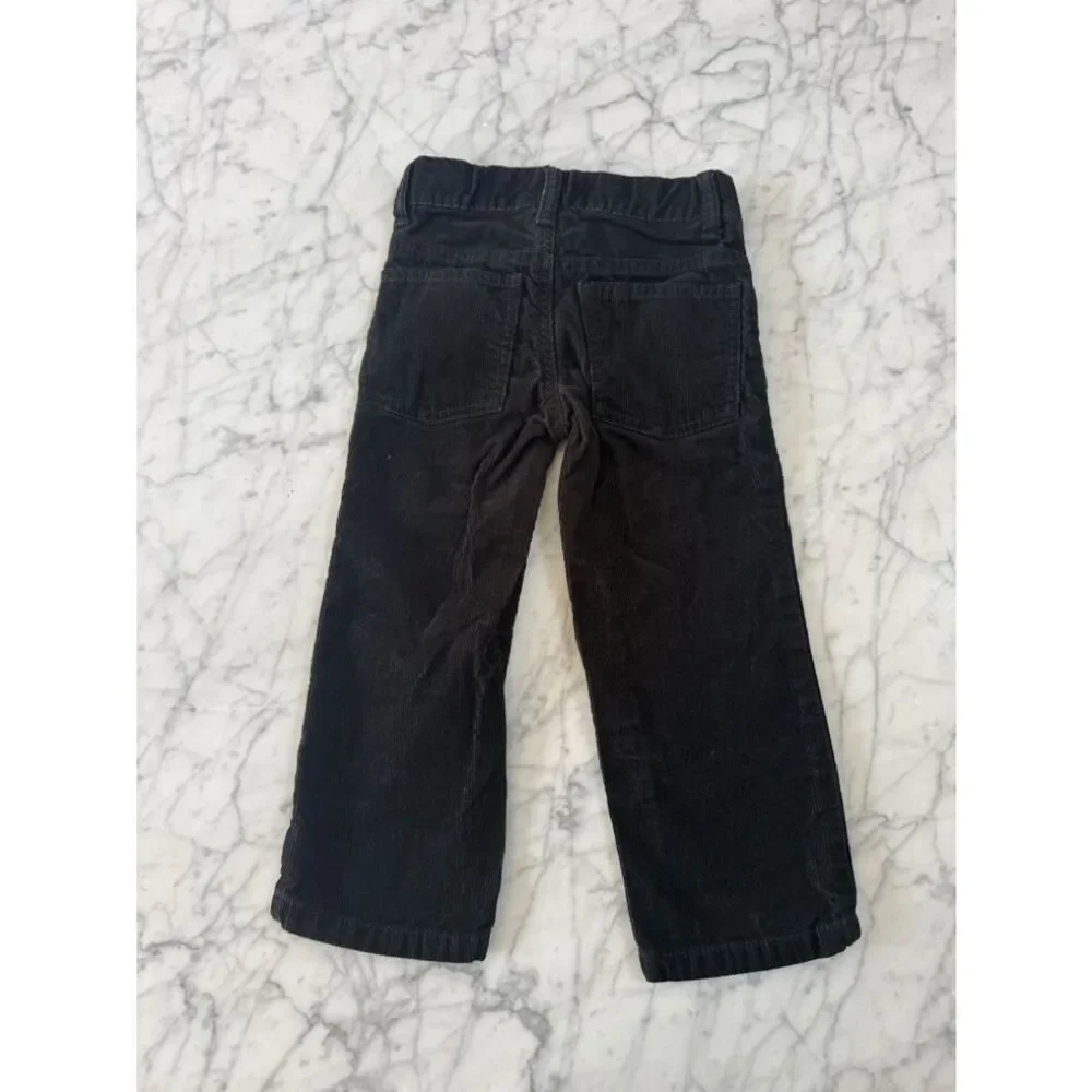 Gymboree 2T Wide Leg Black Corduroy Pants Adjustable Waist